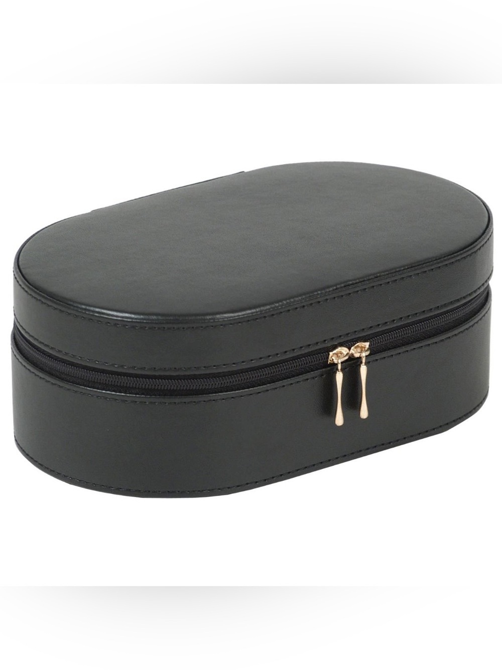 Wolf Heritage oval zip jewelry travel case - Picture 2 of 13
